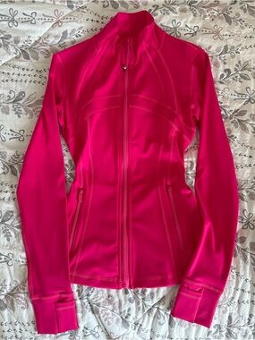 Lululemon Hot Pink Women's Zip-Front define luon Performance Jacket
